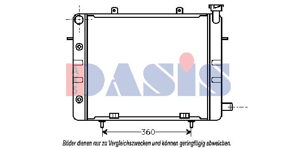 AKS DASIS radiatorius, variklio aušinimas 151360N